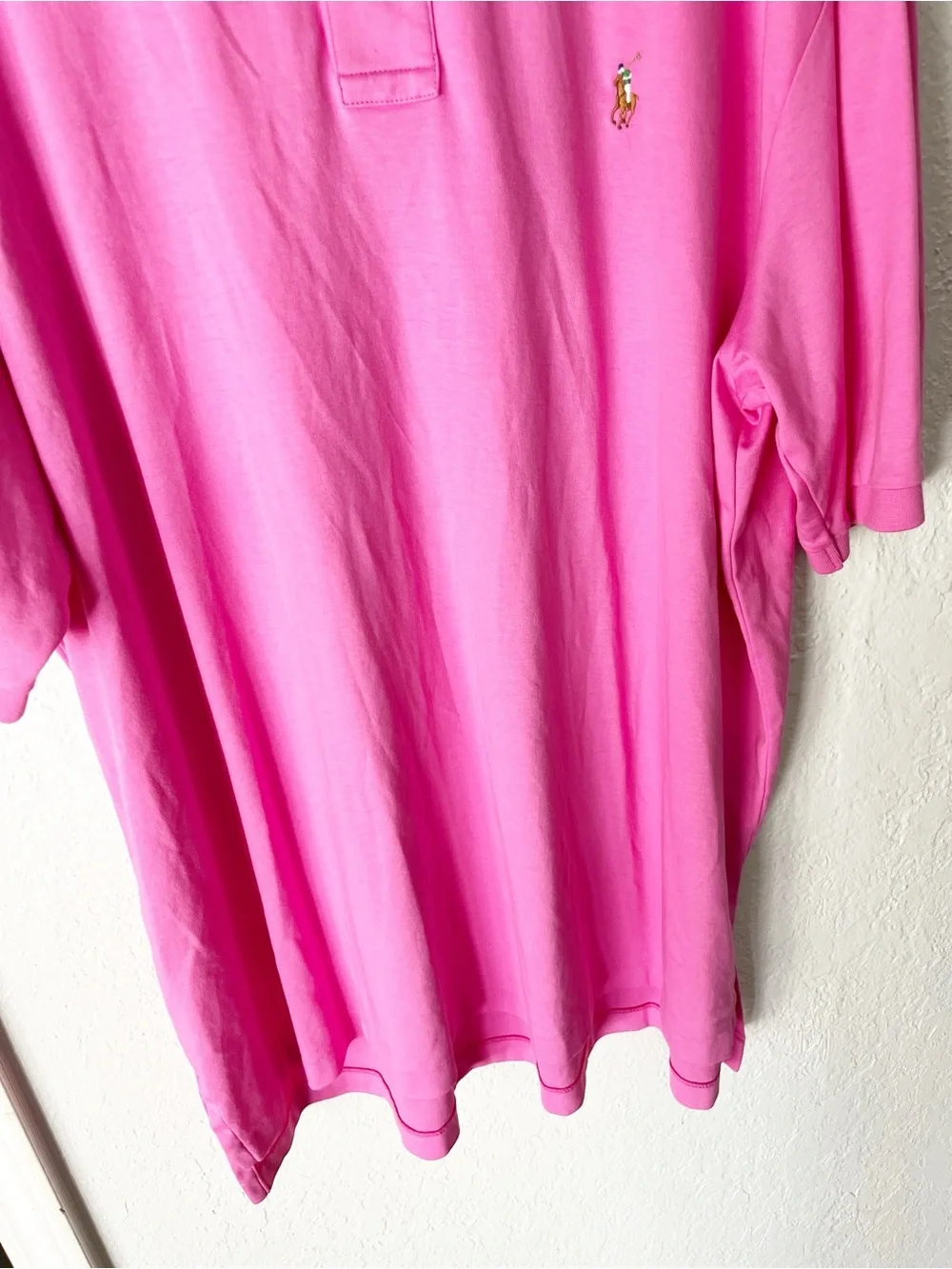 Polo by Ralph Lauren Hot Pink Classic Polo Shirt 2XLT Tall Pima Soft Touch Prep